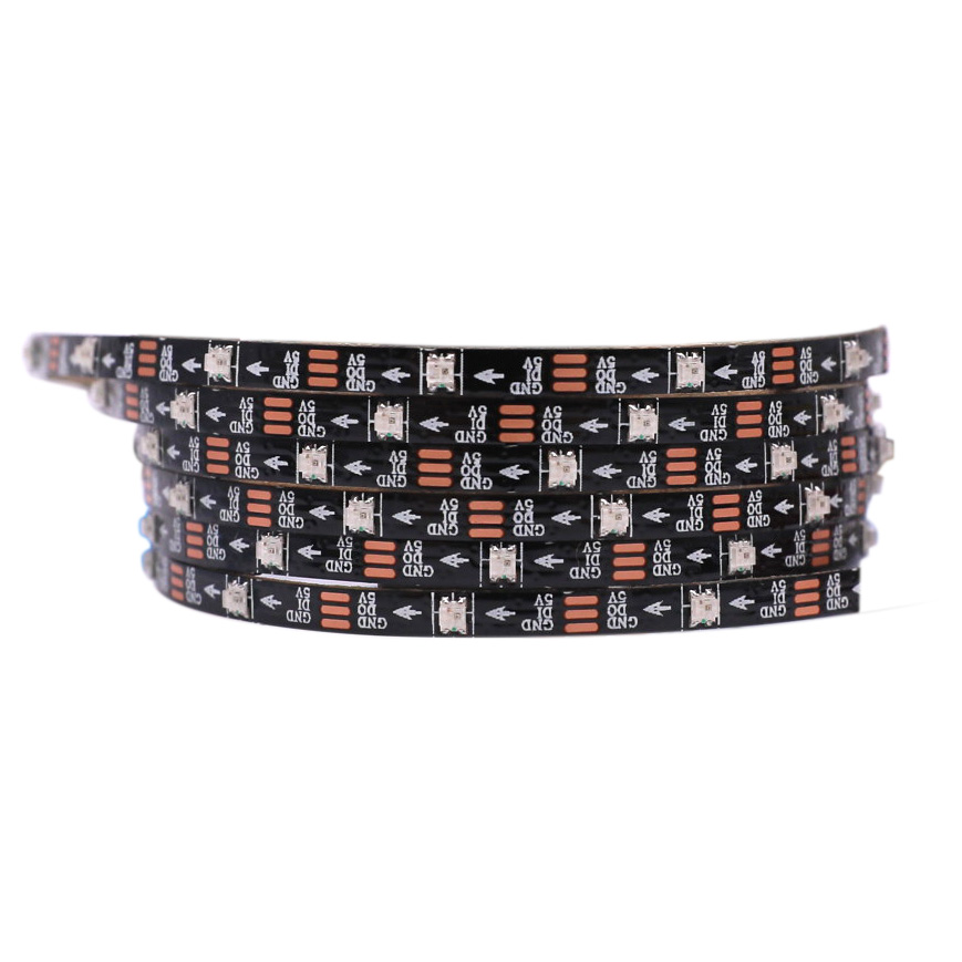 Narrowest 3mm SK6812 RGB Individually Addressable 5V LED Strip 3.28ft - Black PCB Narrowest 3mm SK6812 RGB Individually Addressable 5V LED Strip 3.28ft - Black PCB